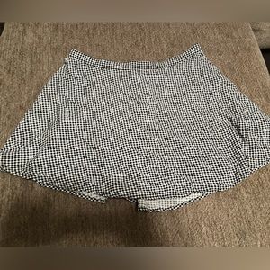 This is a checkered skirt that has been worn